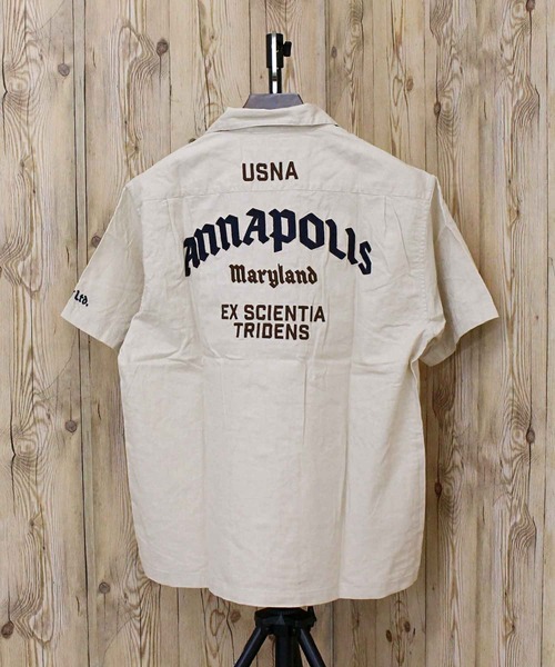 AVIREX（アヴィレックス）の「ANNAPOLIS WORK SHIRT（シャツ/ブラウス・メンズ・ブラック/ブルーグレー/アイボリー・L/XL/XXL/M）」の6枚目の写真