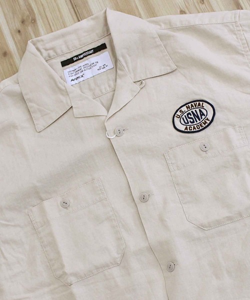 AVIREX（アヴィレックス）の「ANNAPOLIS WORK SHIRT（シャツ/ブラウス・メンズ・ブラック/ブルーグレー/アイボリー・L/XL/XXL/M）」の7枚目の写真