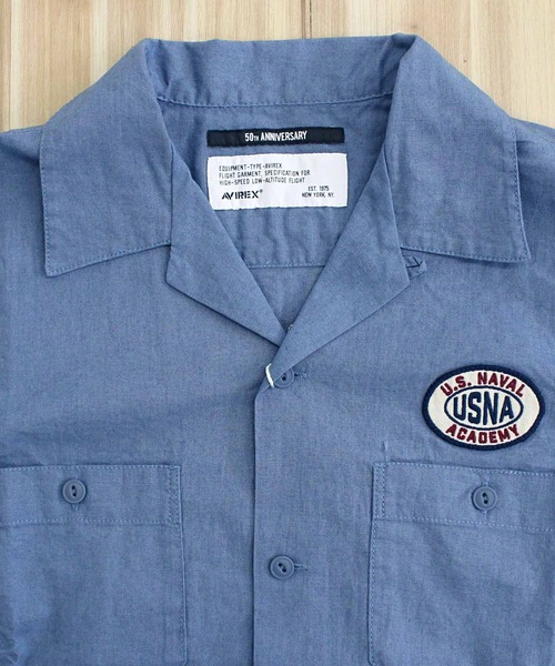AVIREX（アヴィレックス）の「ANNAPOLIS WORK SHIRT（シャツ/ブラウス・メンズ・ブラック/ブルーグレー/アイボリー・L/XL/XXL/M）」の15枚目の写真