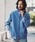 felkod�i�t�B���R�b�h�j�́umpa3831- Knit Denim High Neck Zip Parka �W�b�v�p�[�J�[�i�p�[�J�[�j�v�b�C���f�B�S�u���[