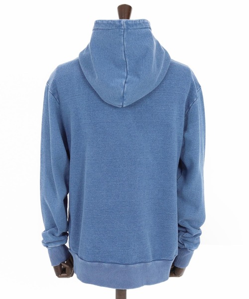 felkod（フィルコッド）の「mpa3831- Knit Denim High Neck Zip Parka ジップパーカー（パーカー・メンズ・ライトインディゴブルー/インディゴブルー・S/M/L）」の18枚目の写真