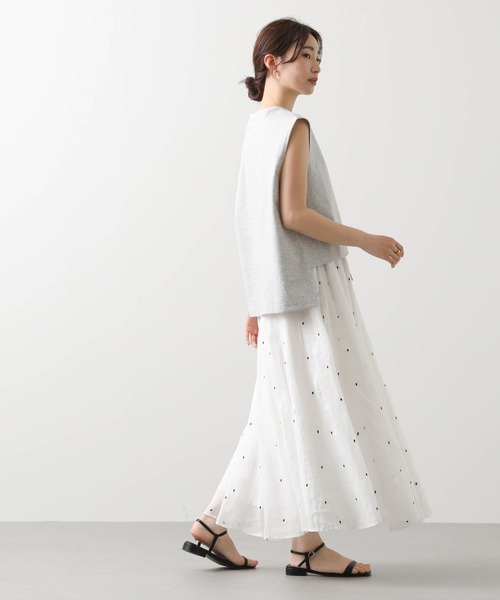 1％（イチ パーセント）の「ポンチＢＩＧガゼットノースリーブ（Tシャツ/カットソー・レディース・トップグレー・FREE）」の5枚目の写真