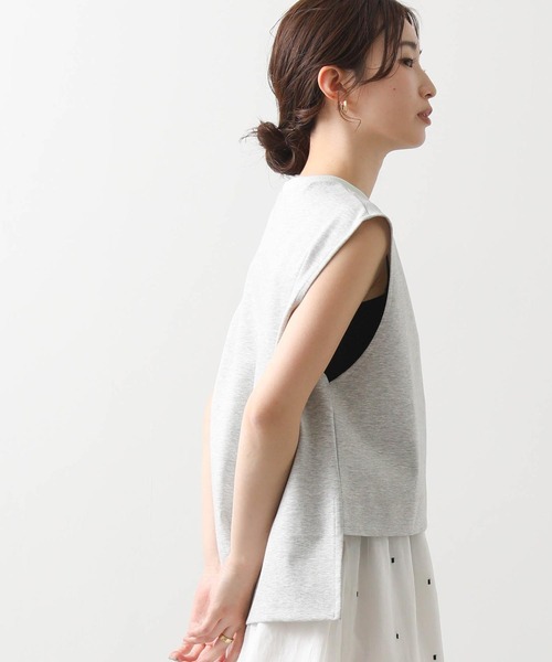 1％（イチ パーセント）の「ポンチＢＩＧガゼットノースリーブ（Tシャツ/カットソー・レディース・トップグレー・FREE）」の10枚目の写真