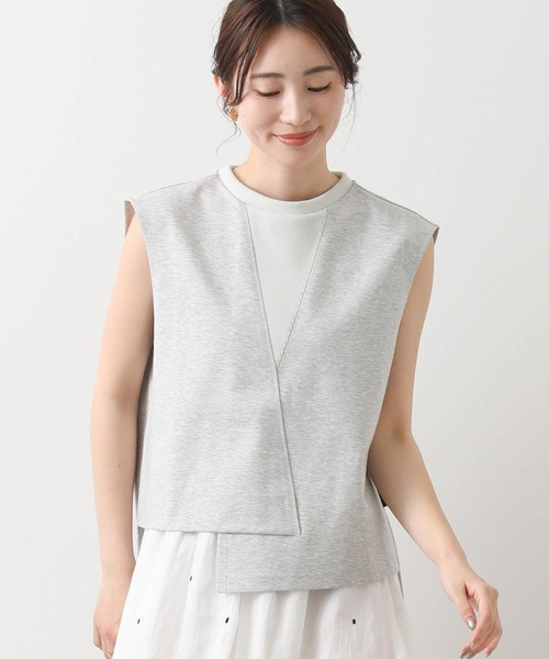 1％（イチ パーセント）の「ポンチＢＩＧガゼットノースリーブ（Tシャツ/カットソー・レディース・トップグレー・FREE）」の11枚目の写真