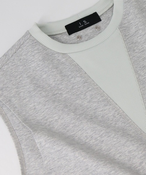 1％（イチ パーセント）の「ポンチＢＩＧガゼットノースリーブ（Tシャツ/カットソー・レディース・トップグレー・FREE）」の17枚目の写真