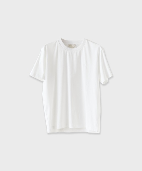 Calvin Klein(カルバン・クライン)の「Calvin Klein/カルバンクライン SS REG LIQUID COTTON TEE Tシャツ 秋服 冬服(Tシャツ/カットソー・メンズ・ブラック/グレー/ホワイト・S/M/L)」の2枚目の写真