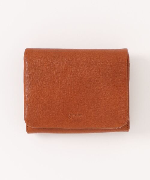 genten(ゲンテン)の「ゴートベーシック 二つ折り財布(財布・レディース・ブラウン/ブラック/ダークブラウン/ベージュ・FREE)」の4枚目の写真