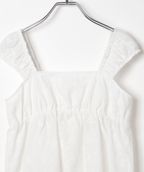 repipi armario（レピピ アルマリオ）の「【girly line】リボン刺繍ブラウス（シャツ/ブラウス・キッズ・ブルー/ブラック/ホワイト・LARGE/SMALL/MEDIUM）」の15枚目の写真