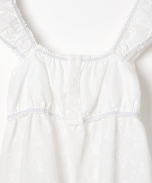 repipi armario（レピピ アルマリオ）の「【girly line】リボン刺繍ブラウス（シャツ/ブラウス・キッズ・ブルー/ブラック/ホワイト・LARGE/SMALL/MEDIUM）」の16枚目の写真