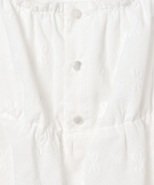 repipi armario（レピピ アルマリオ）の「【girly line】リボン刺繍ブラウス（シャツ/ブラウス・キッズ・ブルー/ブラック/ホワイト・LARGE/SMALL/MEDIUM）」の17枚目の写真