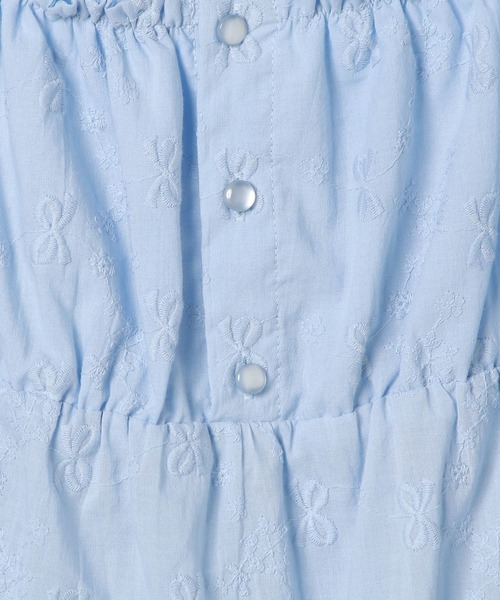 repipi armario（レピピ アルマリオ）の「【girly line】リボン刺繍ブラウス（シャツ/ブラウス・キッズ・ブルー/ブラック/ホワイト・LARGE/SMALL/MEDIUM）」の19枚目の写真