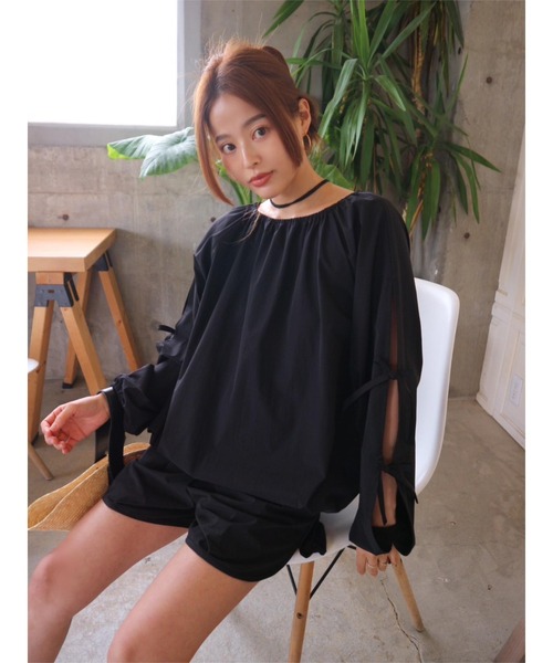トップス AMERI bkt411 Waterlike Ribbon Pullover（Tシャツ/カットソー）｜TRUNC 88
