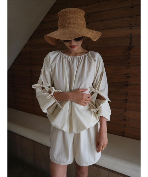 Waterlike Ribbon Pullover（Tシャツ/カットソー）｜TRUNC 88