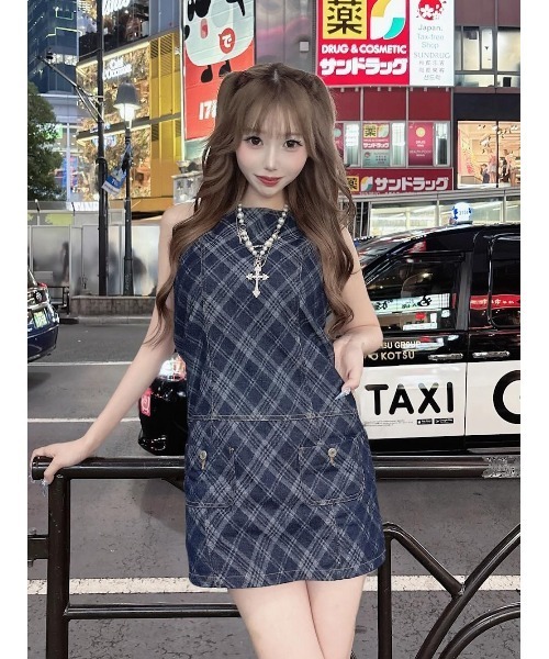 DARICH チェック柄 ミニワンピース FREEサイズ D05767EW02885_1_l.jpg