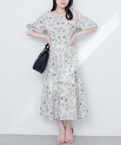 natural couture(ナチュラルクチュール)の「【WEB限定】バルーンスリーブガーリーワンピース(ワンピース・レディース・その他4/その他3/その他2/その他1・FREE)」の2枚目の写真