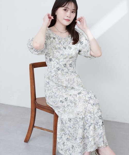 natural couture(ナチュラルクチュール)の「【WEB限定】バルーンスリーブガーリーワンピース(ワンピース・レディース・その他4/その他3/その他2/その他1・FREE)」の8枚目の写真