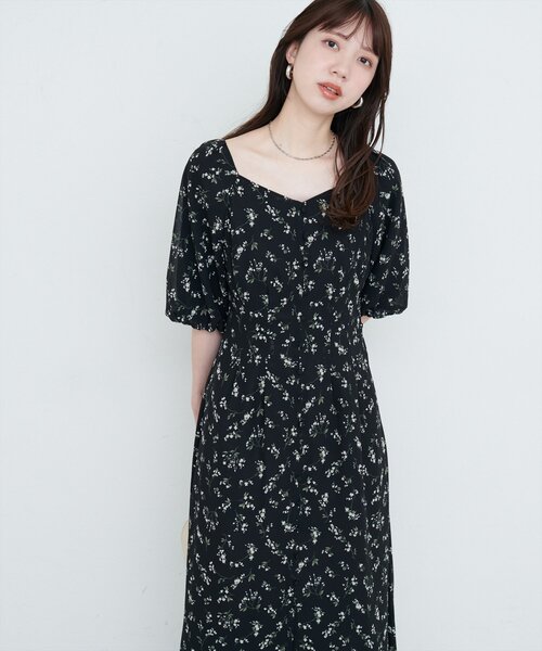 セール】【WEB限定】バルーンスリーブガーリーワンピース