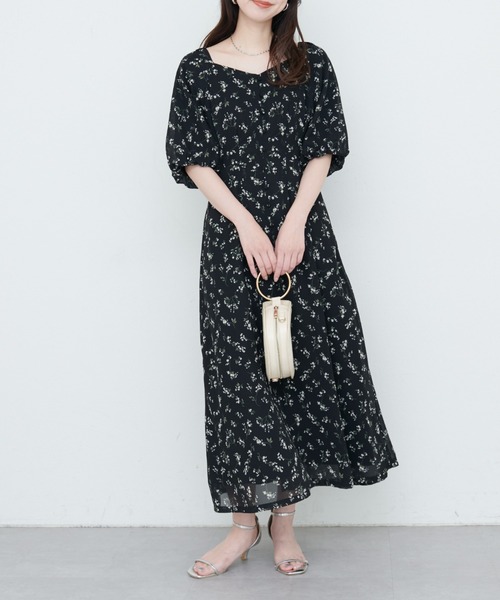 vanillacouture ヴァニラクチュール バルーンスリーブ コート 良品 セール】【WEB限定】バルーンスリーブガーリーワンピース