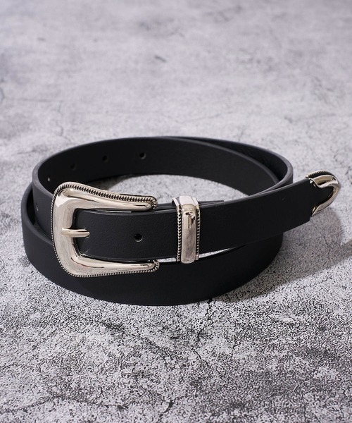 ADPOSION（アドポーション）の「【WEB限定】ウエスタンベルト / ソリッドバックルベルト（ベルト・メンズ・ブラック系1/ブラック系2/ブラック系3・FREE）」の2枚目の写真