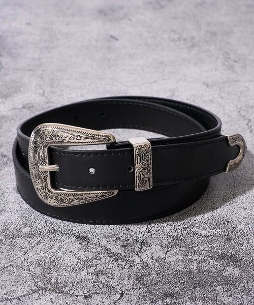 ADPOSION（アドポーション）の「【WEB限定】ウエスタンベルト / ソリッドバックルベルト（ベルト・メンズ・ブラック系1/ブラック系2/ブラック系3・FREE）」の3枚目の写真