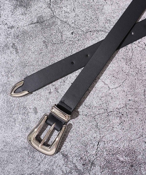 ADPOSION（アドポーション）の「【WEB限定】ウエスタンベルト / ソリッドバックルベルト（ベルト・メンズ・ブラック系1/ブラック系2/ブラック系3・FREE）」の6枚目の写真