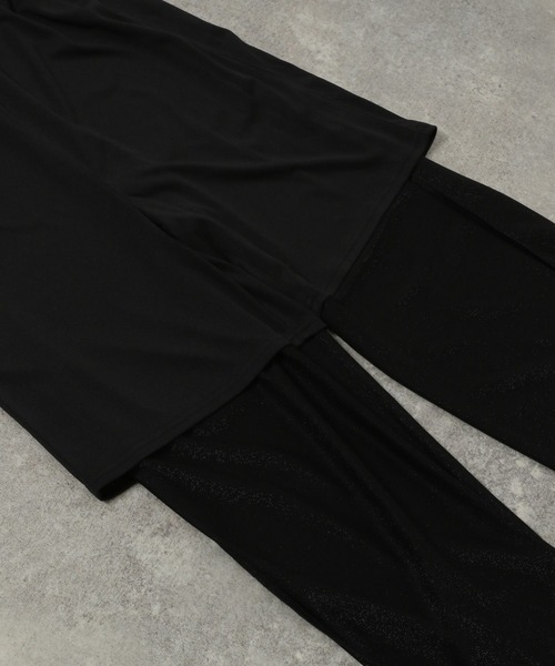 LAKOLE(ラコレ)の「シアーラメイージーパンツ / 499268(その他パンツ・レディース・ブラック/グレー・FREE)」の9枚目の写真