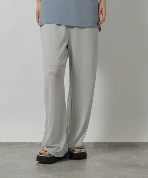 LAKOLE(ラコレ)の「シアーラメイージーパンツ / 499268(その他パンツ・レディース・ブラック/グレー・FREE)」の21枚目の写真
