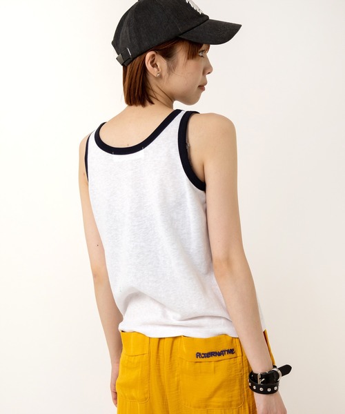 RNA（アールエヌエー）の「M2506 配色ロゴタンク（タンクトップ・レディース・ブルー/ホワイト/ブラック・MEDIUM）」の6枚目の写真