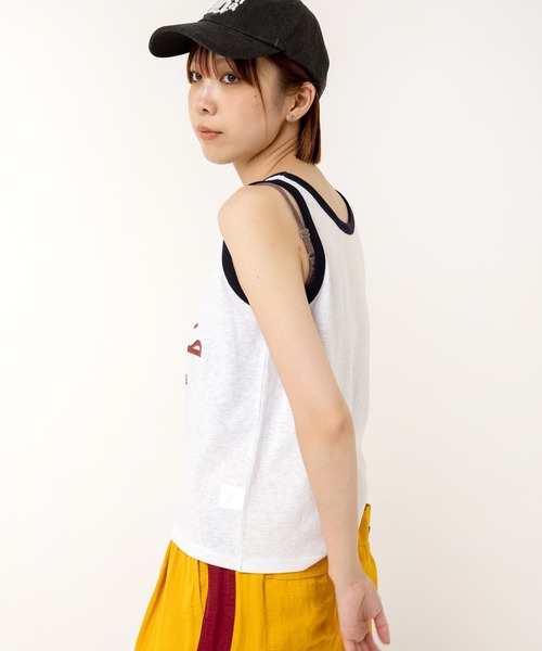 RNA（アールエヌエー）の「M2506 配色ロゴタンク（タンクトップ・レディース・ブルー/ホワイト/ブラック・MEDIUM）」の5枚目の写真