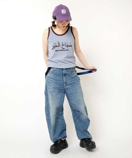 RNA（アールエヌエー）の「M2506 配色ロゴタンク（タンクトップ・レディース・ブルー/ホワイト/ブラック・MEDIUM）」の20枚目の写真