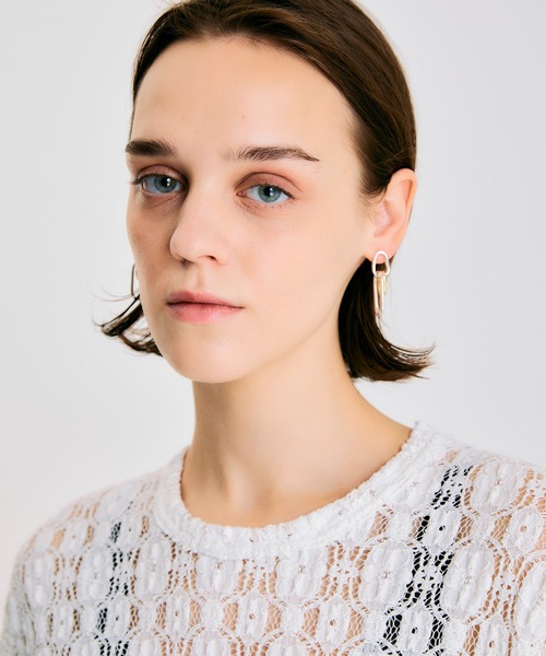 NOISE MAKER（ノイズメーカー）の「Multi-motif mix chain Pierce（ピアス（両耳用）・レディース・マルチ・FREE）」の2枚目の写真