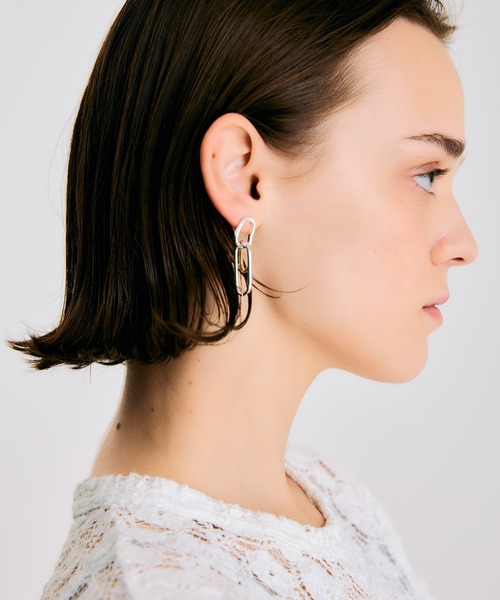 NOISE MAKER（ノイズメーカー）の「Multi-motif mix chain Pierce（ピアス（両耳用）・レディース・マルチ・FREE）」の3枚目の写真