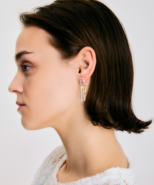 NOISE MAKER（ノイズメーカー）の「Multi-motif mix chain Pierce（ピアス（両耳用）・レディース・マルチ・FREE）」の4枚目の写真