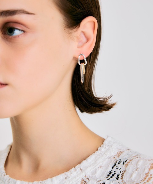 NOISE MAKER（ノイズメーカー）の「Multi-motif mix chain Pierce（ピアス（両耳用）・レディース・マルチ・FREE）」の5枚目の写真