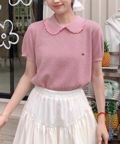 Meryll Rogge ニット セーター V-NECK SWEATER W/ CUT OUTS