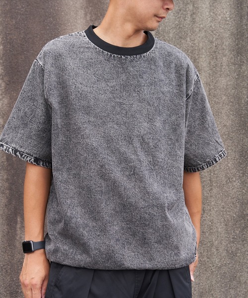 VENCEEXCHANGE(ヴァンスエクスチェンジ)の「デニムTシャツ(Tシャツ/カットソー・メンズ・ブラック/ネイビー/ブルー系・M/L/LL)」の5枚目の写真