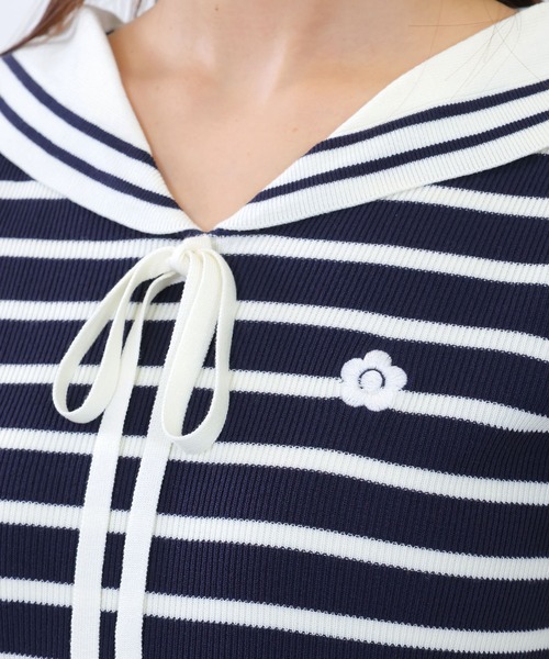 新品マリクワ　バイカラーポンチセーラー ワンピース MARY QUANT（マリークワント）の「バイカラーポンチセーラー