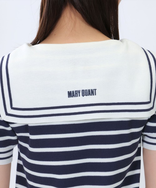 新品マリクワ　バイカラーポンチセーラー ワンピース MARY QUANT（マリークワント）の「バイカラーポンチセーラー
