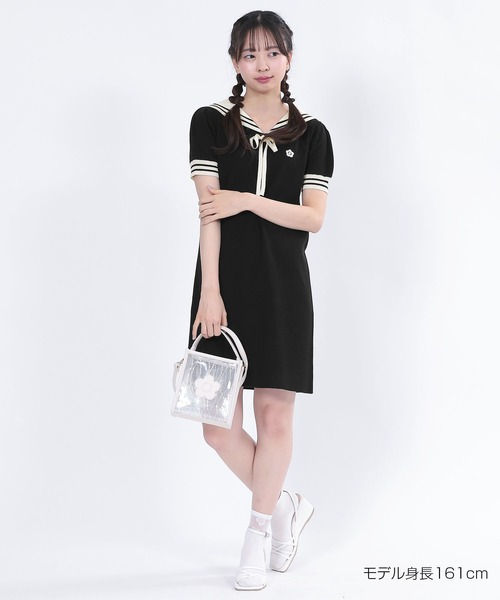 バイカラーセーラー ワンピース（ワンピース）｜MARY QUANT