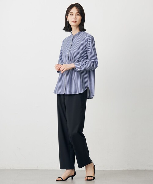 J.PRESS(ジェイプレス)の「【WEB限定】ストライプ シャーリング ブラウス(シャツ/ブラウス・レディース・ネイビー系1/サックスブルー系1/イエロー系1/ピンク系1・9/11)」の13枚目の写真