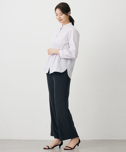 J.PRESS(ジェイプレス)の「【WEB限定】ストライプ シャーリング ブラウス(シャツ/ブラウス・レディース・ネイビー系1/サックスブルー系1/イエロー系1/ピンク系1・9/11)」の16枚目の写真