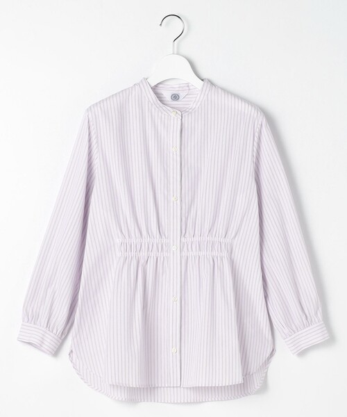 J.PRESS(ジェイプレス)の「【WEB限定】ストライプ シャーリング ブラウス(シャツ/ブラウス・レディース・ネイビー系1/サックスブルー系1/イエロー系1/ピンク系1・9/11)」の18枚目の写真
