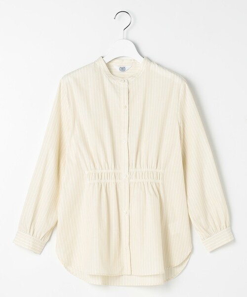 J.PRESS(ジェイプレス)の「【WEB限定】ストライプ シャーリング ブラウス(シャツ/ブラウス・レディース・ネイビー系1/サックスブルー系1/イエロー系1/ピンク系1・9/11)」の20枚目の写真