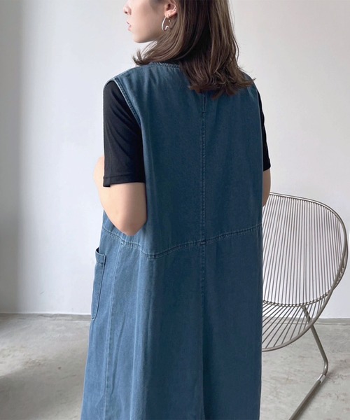 りいあ♡トゥービーシック♡シャンブレーデニムフリルスリーブ ワンピース44 2362-W7J0321229__D_1000x.jpg?v