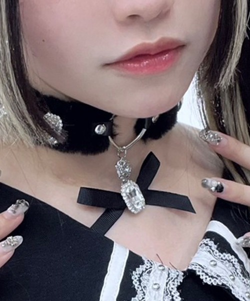 世界に1点オーダーメイド！ペースメーカーチョーカー A'GEM/9 × .komA'GEM/9 × .kom 『AOSPACE』ハートビジューファー