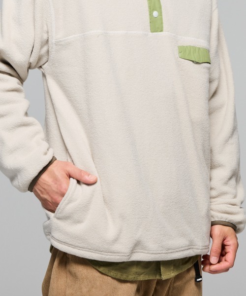 KRIFF MAYER（クリフメイヤー）の「【暖か裏起毛】ブークレハイネックT（Tシャツ/カットソー・メンズ・カーキ/ブラック/サンドベージュ/レッド/ブラウン・MEDIUM/X-LARGE/LARGE）」の15枚目の写真