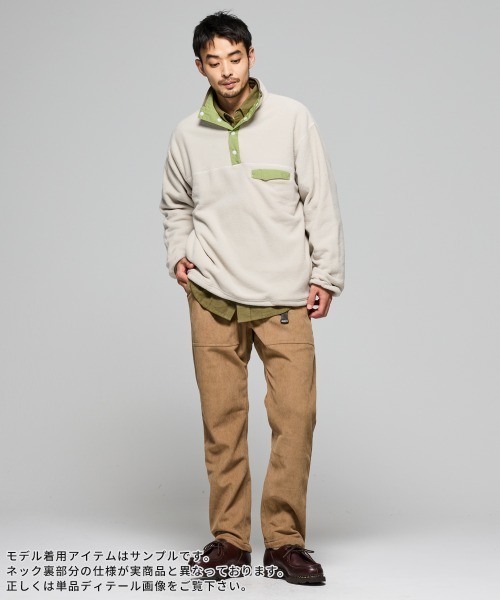 KRIFF MAYER（クリフメイヤー）の「【暖か裏起毛】ブークレハイネックT（Tシャツ/カットソー・メンズ・カーキ/ブラック/サンドベージュ/レッド/ブラウン・MEDIUM/X-LARGE/LARGE）」の17枚目の写真