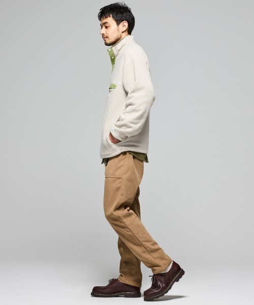 KRIFF MAYER（クリフメイヤー）の「【暖か裏起毛】ブークレハイネックT（Tシャツ/カットソー・メンズ・カーキ/ブラック/サンドベージュ/レッド/ブラウン・MEDIUM/X-LARGE/LARGE）」の18枚目の写真