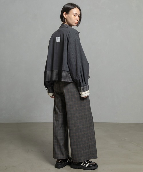 MARECHAL TERRE（マルシャルテル）の「コンビネーションショートシャツ（シャツ/ブラウス・レディース・ブラック系1/ネイビー系1/グレー系/ネイビー系・MEDIUM）」の20枚目の写真