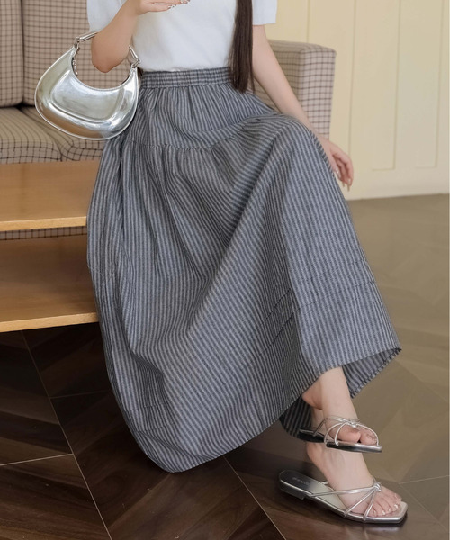 ★最終価格★FOXEY NEW YORK ストライプスカート　43734 ☆最終価格☆FOXEY NEW YORK ストライプスカート 43734 - メルカリ